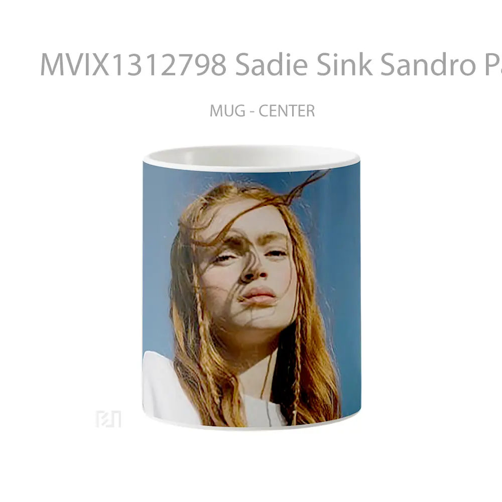 Mug Sadie Sink Sandro Paris Gelas Keramik Unik