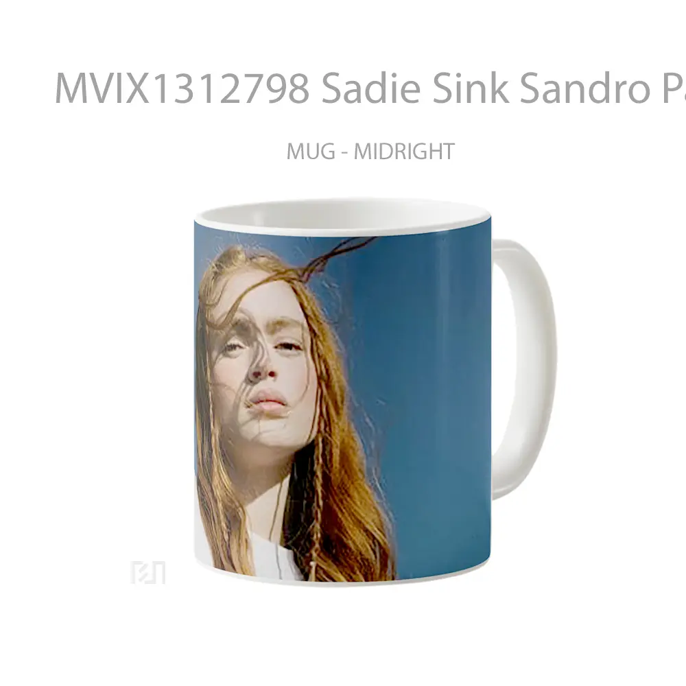 Mug Sadie Sink Sandro Paris Gelas Keramik Unik - All-side / Desain
