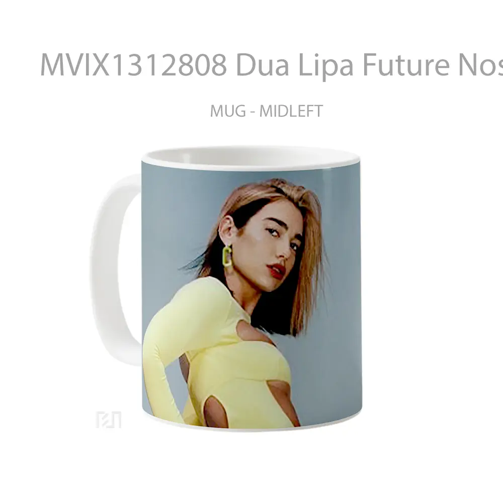 Mug Dua Lipa Future Nostalgia Gelas Selebriti - All-side / Desain
