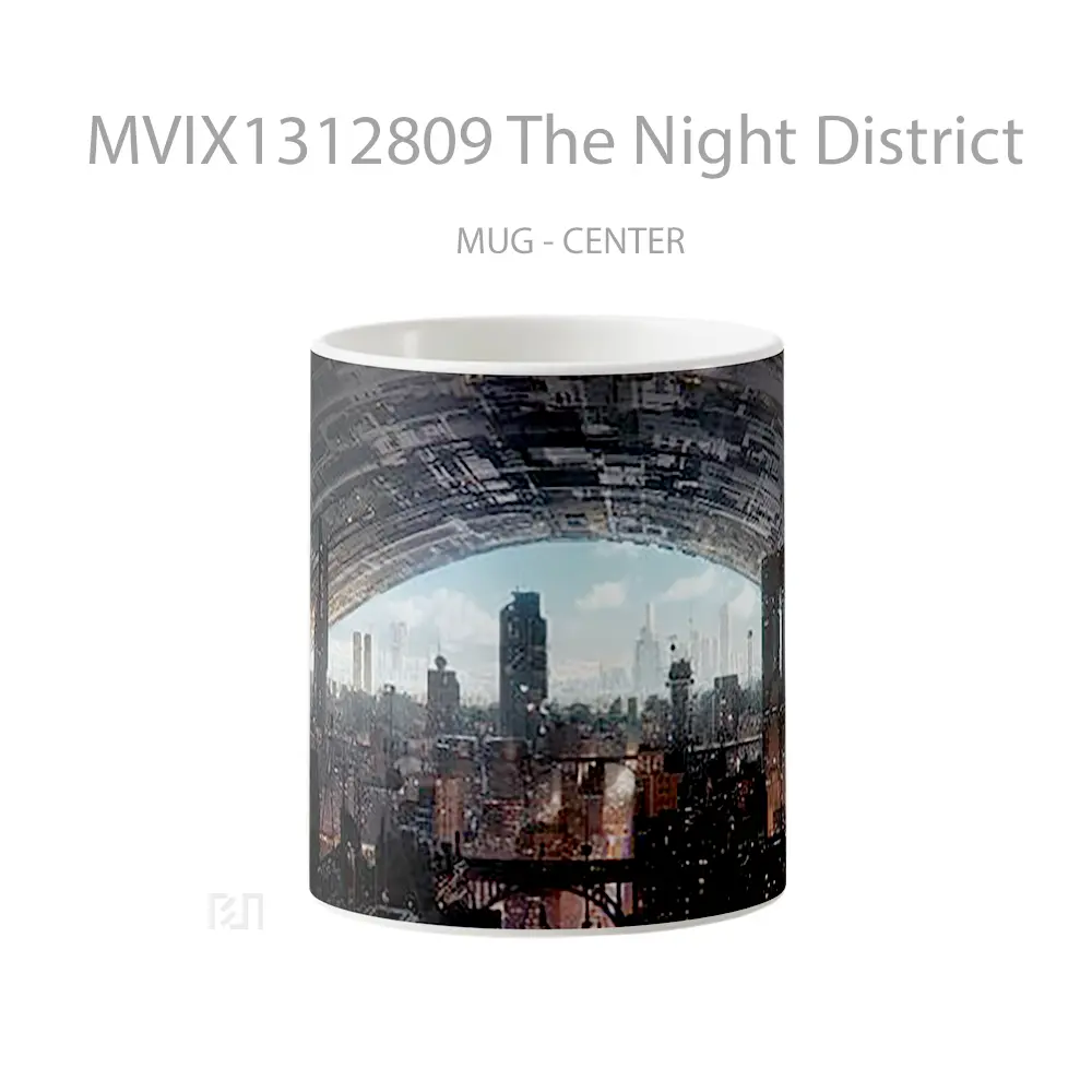 Mug The Night District Gelas Keramik Unik