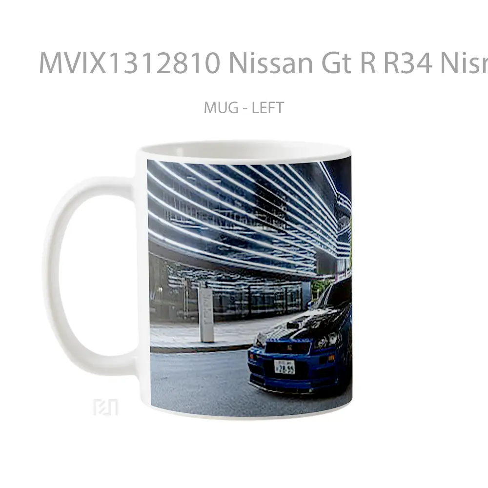 Mug Nissan Gt R R34 Nismo S Tune Cangkir Mobil - All-side / Desain