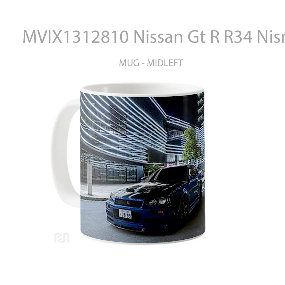 Mug Nissan Gt R R34 Nismo S Tune Cangkir Mobil - All-side / Desain