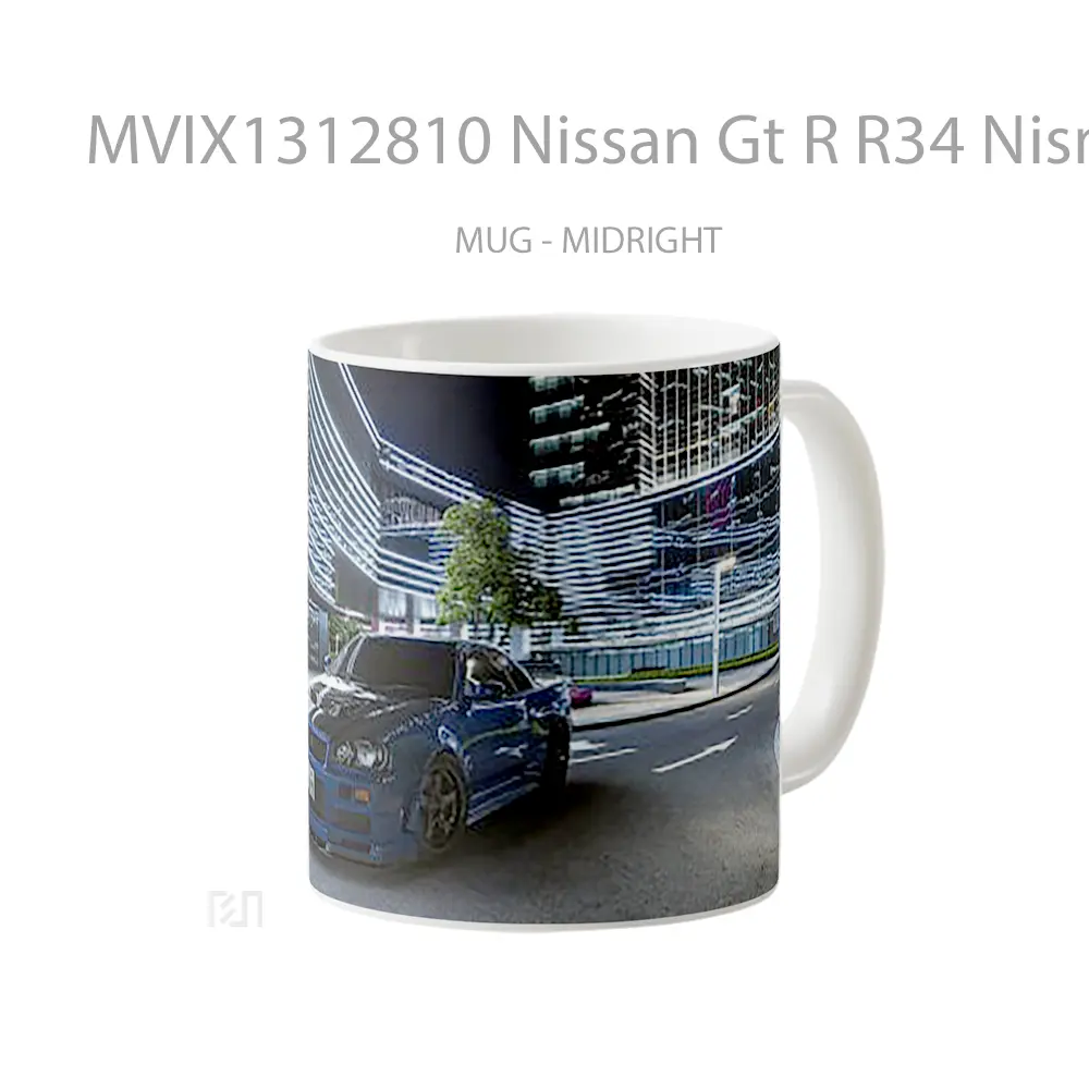Mug Nissan Gt R R34 Nismo S Tune Cangkir Mobil - All-side / Desain
