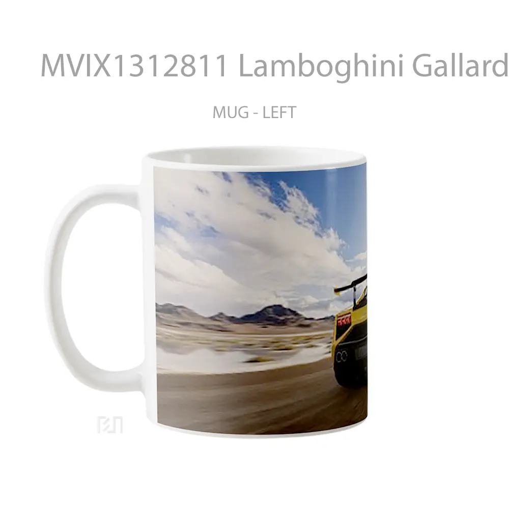Mug Lamboghini Gallardo Squadra Corse Gelas Keramik Unik - All-side / Desain