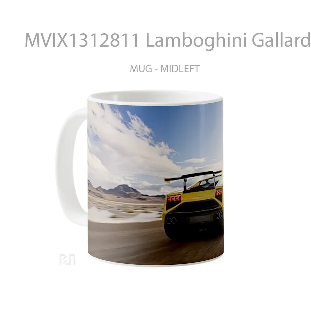 Mug Lamboghini Gallardo Squadra Corse Gelas Keramik Unik - All-side / Desain