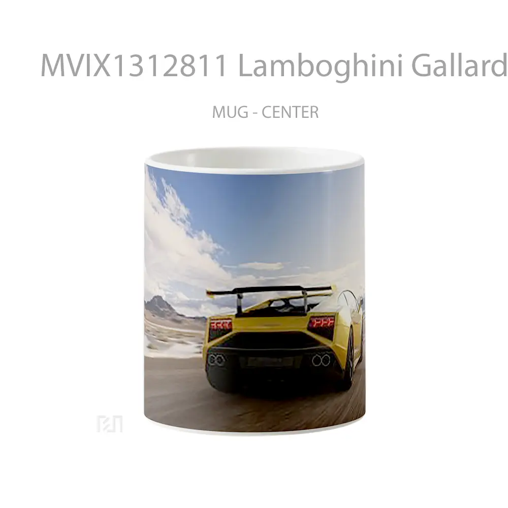 Mug Lamboghini Gallardo Squadra Corse Gelas Keramik Unik
