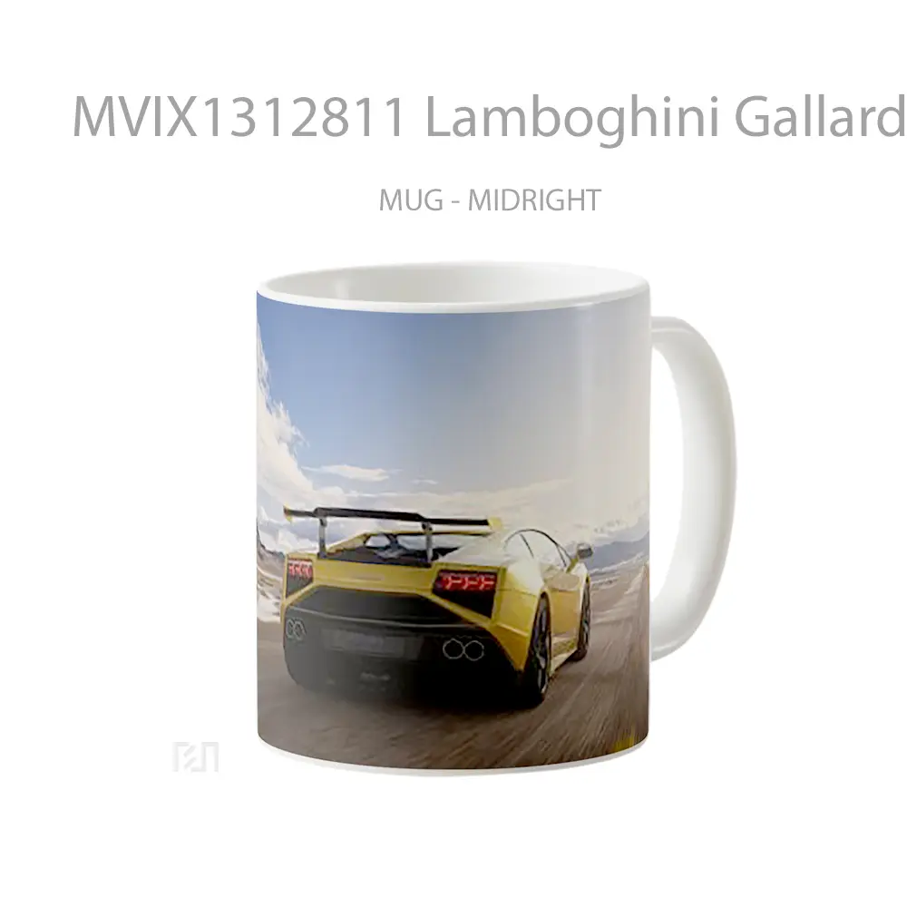 Mug Lamboghini Gallardo Squadra Corse Gelas Keramik Unik - All-side / Desain