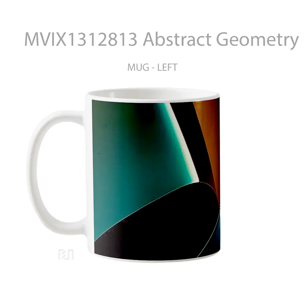Mug Abstract Geometry Gelas Seni Modern - All-side / Desain