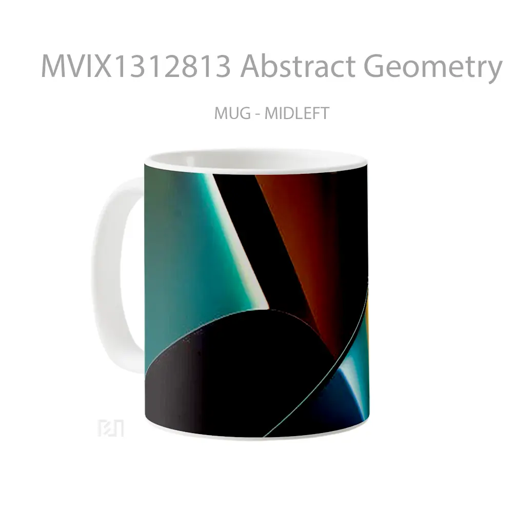 Mug Abstract Geometry Gelas Seni Modern - All-side / Desain