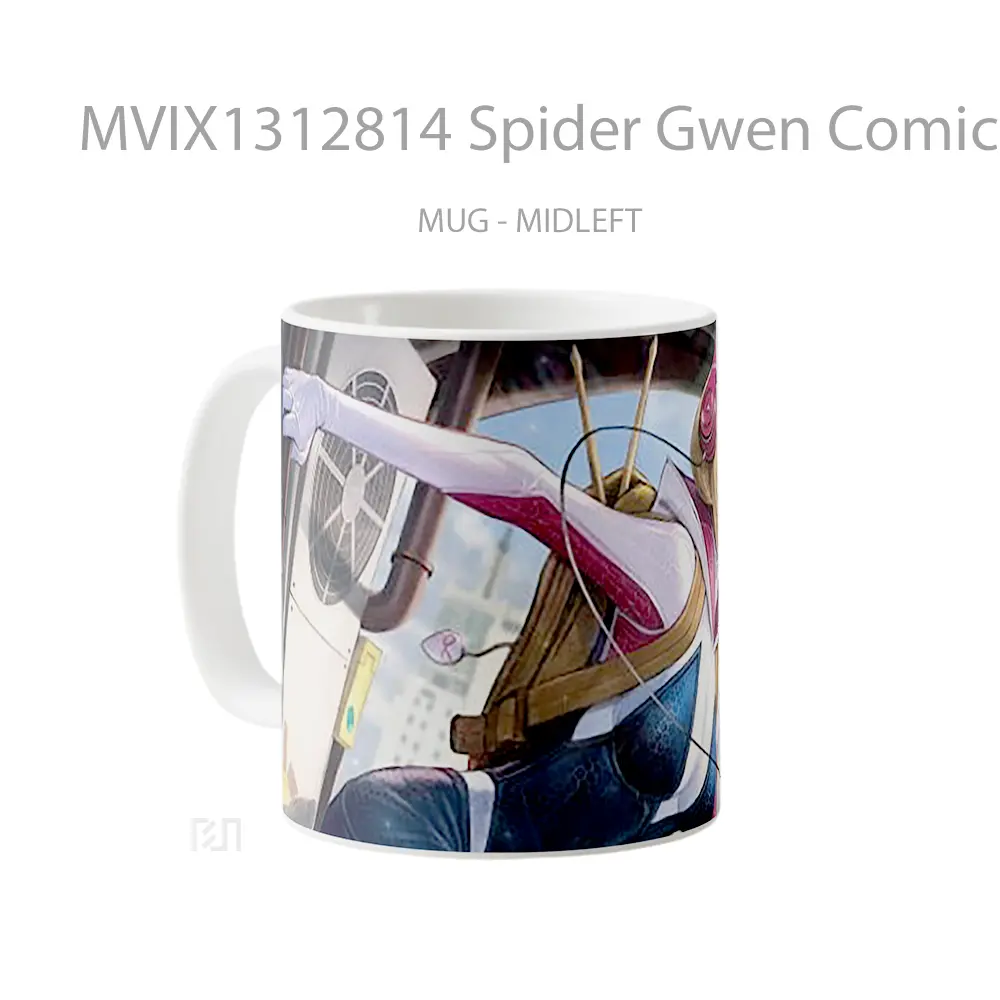 Mug Spider Gwen Comic Art Gelas Keramik Unik - All-side / Desain
