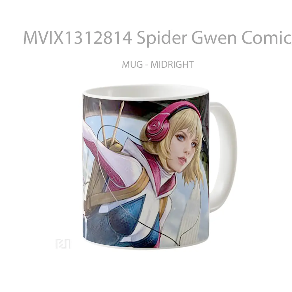 Mug Spider Gwen Comic Art Gelas Keramik Unik - All-side / Desain