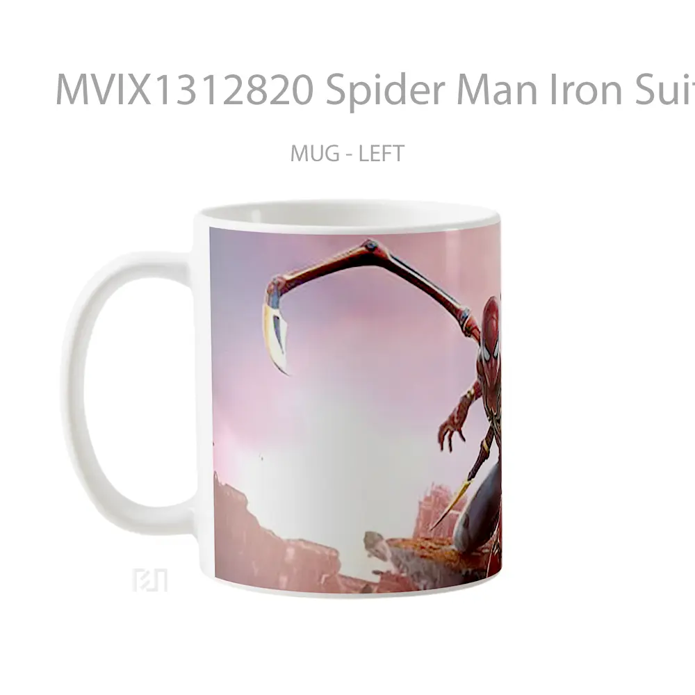 Mug Spider Man Iron Suit Gelas Superhero - All-side / Desain
