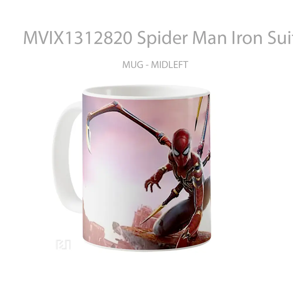 Mug Spider Man Iron Suit Gelas Superhero - All-side / Desain
