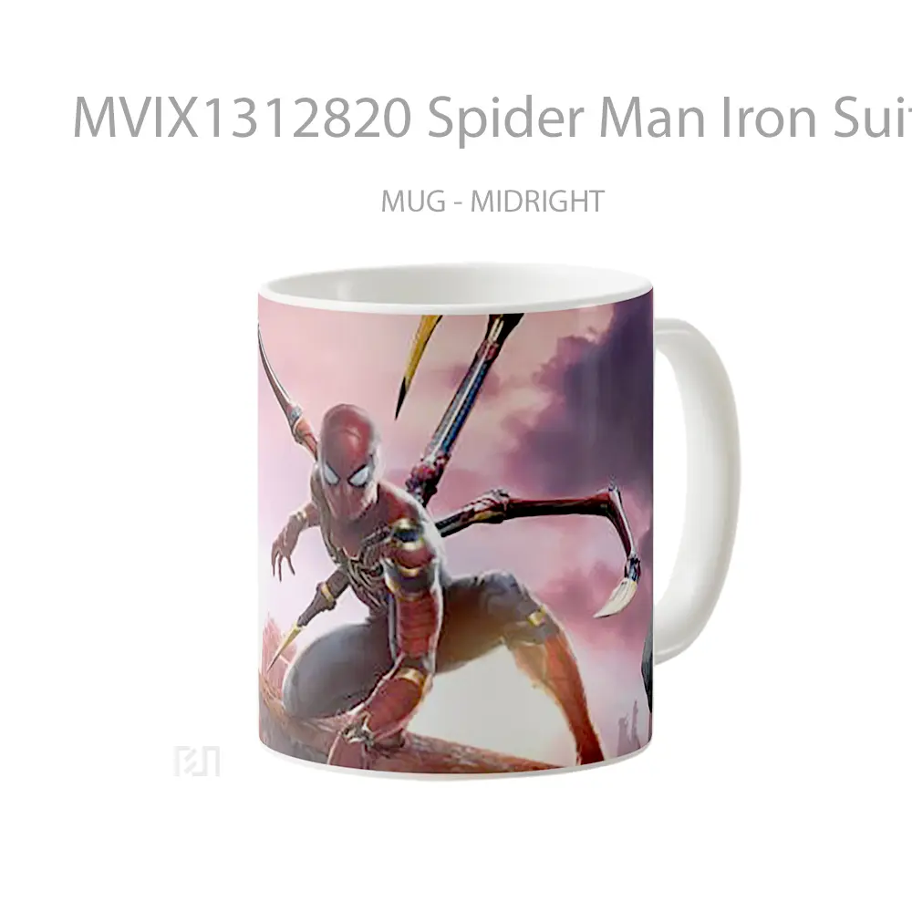 Mug Spider Man Iron Suit Gelas Superhero - All-side / Desain