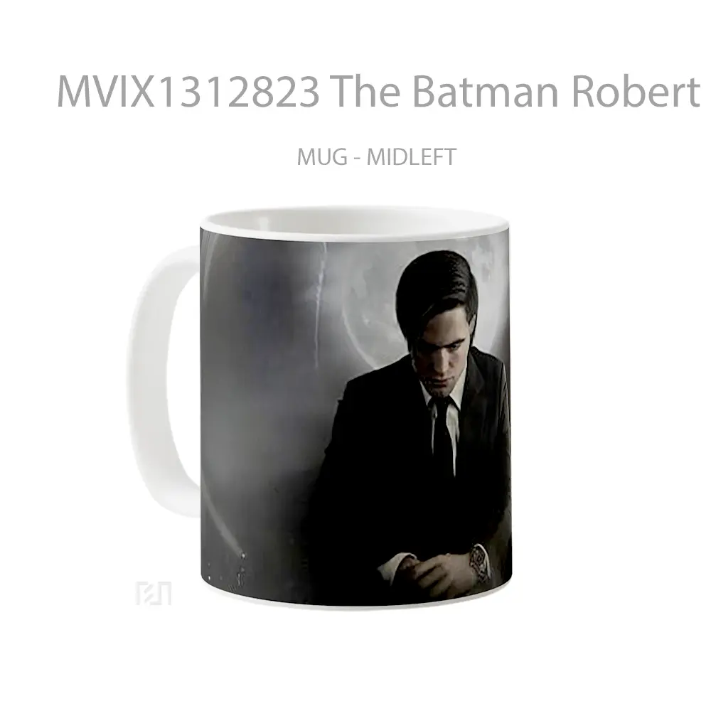 Mug The Batman Robert Pattinson Fanart Gelas Superhero - All-side / Desain