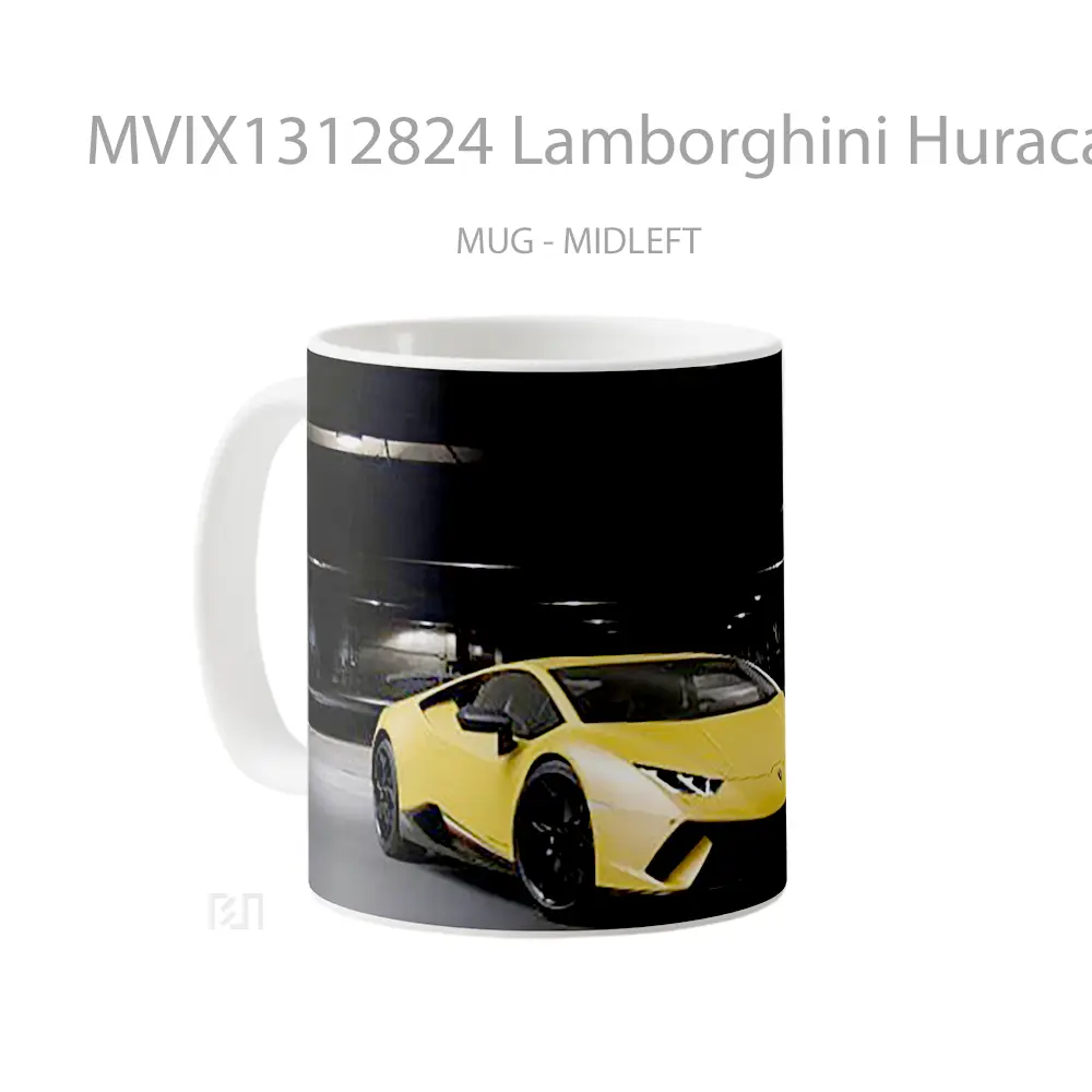 Mug Lamborghini Huracan Performante Dbdesign Cangkir Mobil - All-side / Desain