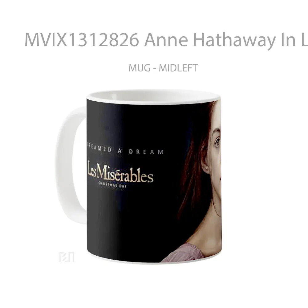 Mug Anne Hathaway In Les Miserables Gelas Selebriti - All-side / Desain