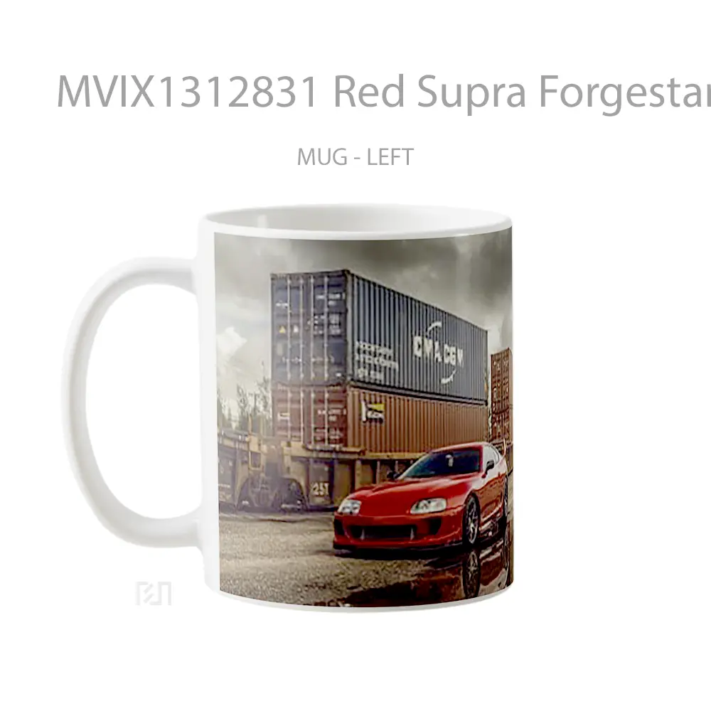 Mug Red Supra Forgestar Wheels Gelas Keramik Unik - All-side / Desain