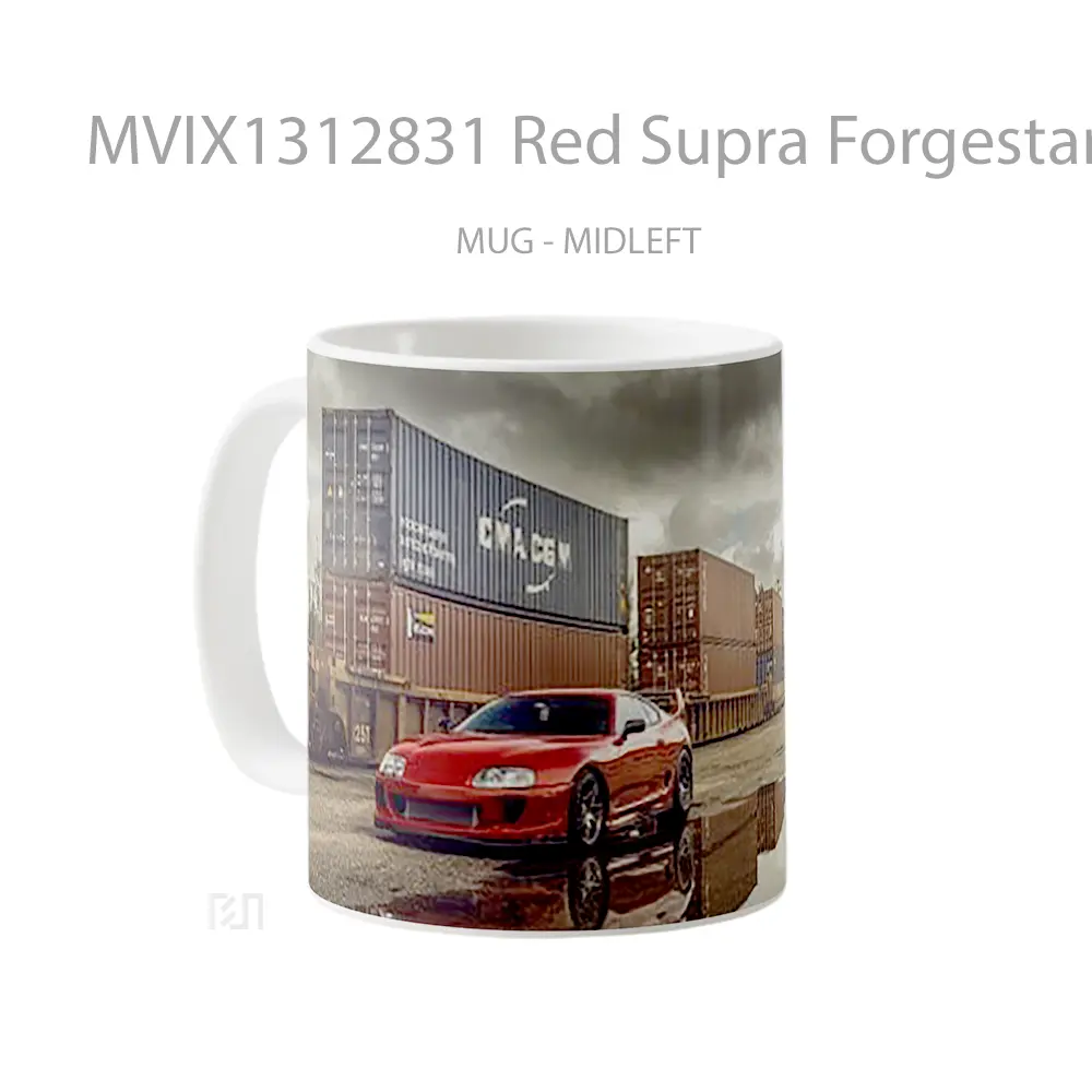 Mug Red Supra Forgestar Wheels Gelas Keramik Unik - All-side / Desain