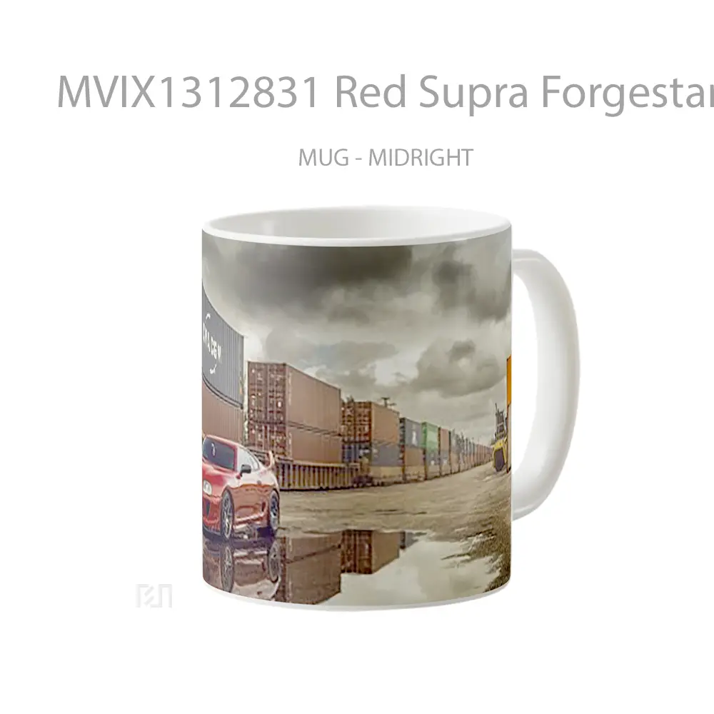 Mug Red Supra Forgestar Wheels Gelas Keramik Unik - All-side / Desain