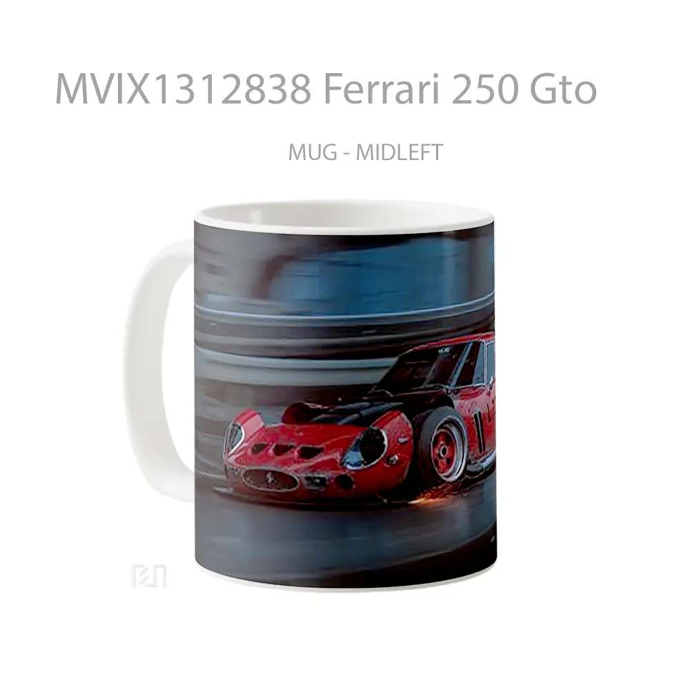 Mug Ferrari 250 Gto Cangkir Mobil - All-side / Desain
