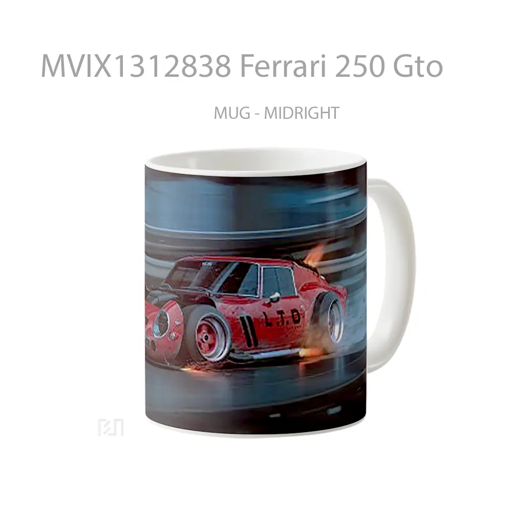 Mug Ferrari 250 Gto Cangkir Mobil - All-side / Desain