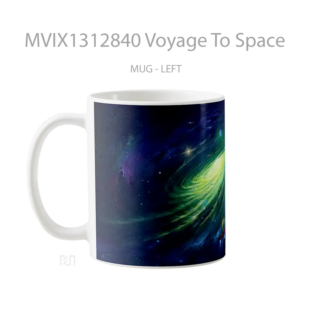 Mug Voyage To Space Gelas Astronomi - All-side / Desain