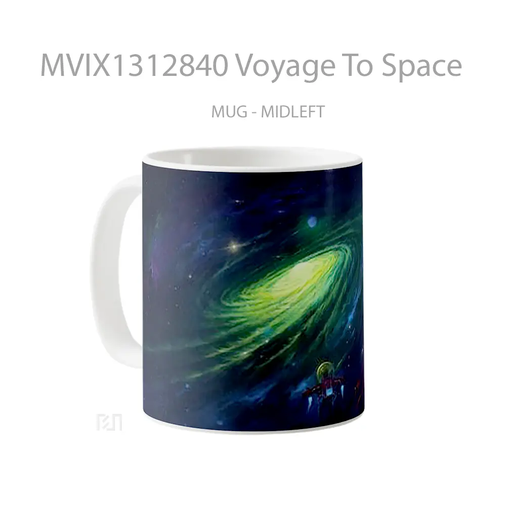 Mug Voyage To Space Gelas Astronomi - All-side / Desain