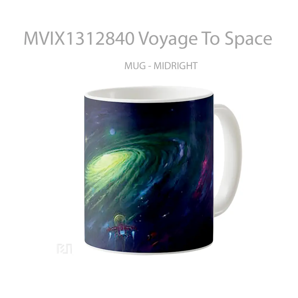 Mug Voyage To Space Gelas Astronomi - All-side / Desain