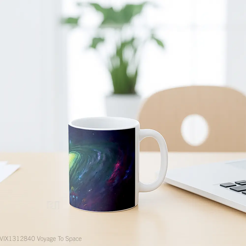 Mug Voyage To Space Gelas Astronomi - All-side / Desain