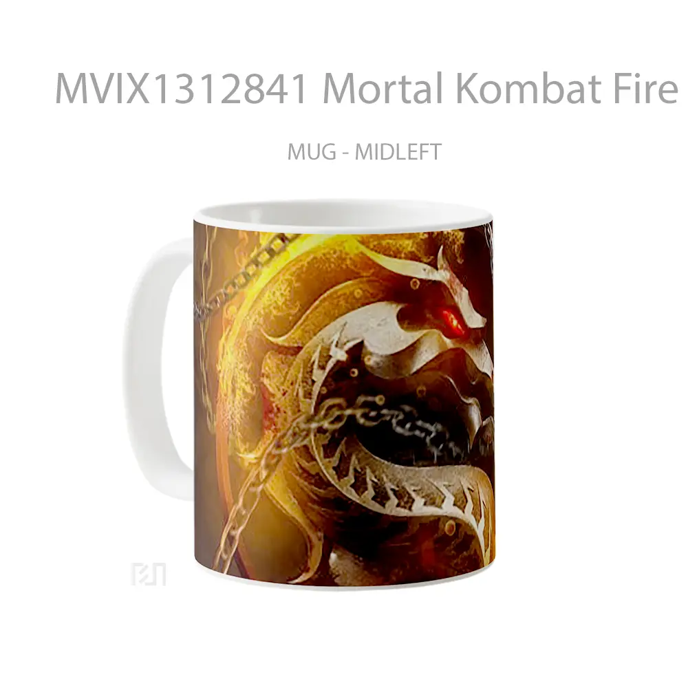 Mug Mortal Kombat Fire Gelas Keramik Unik - All-side / Desain