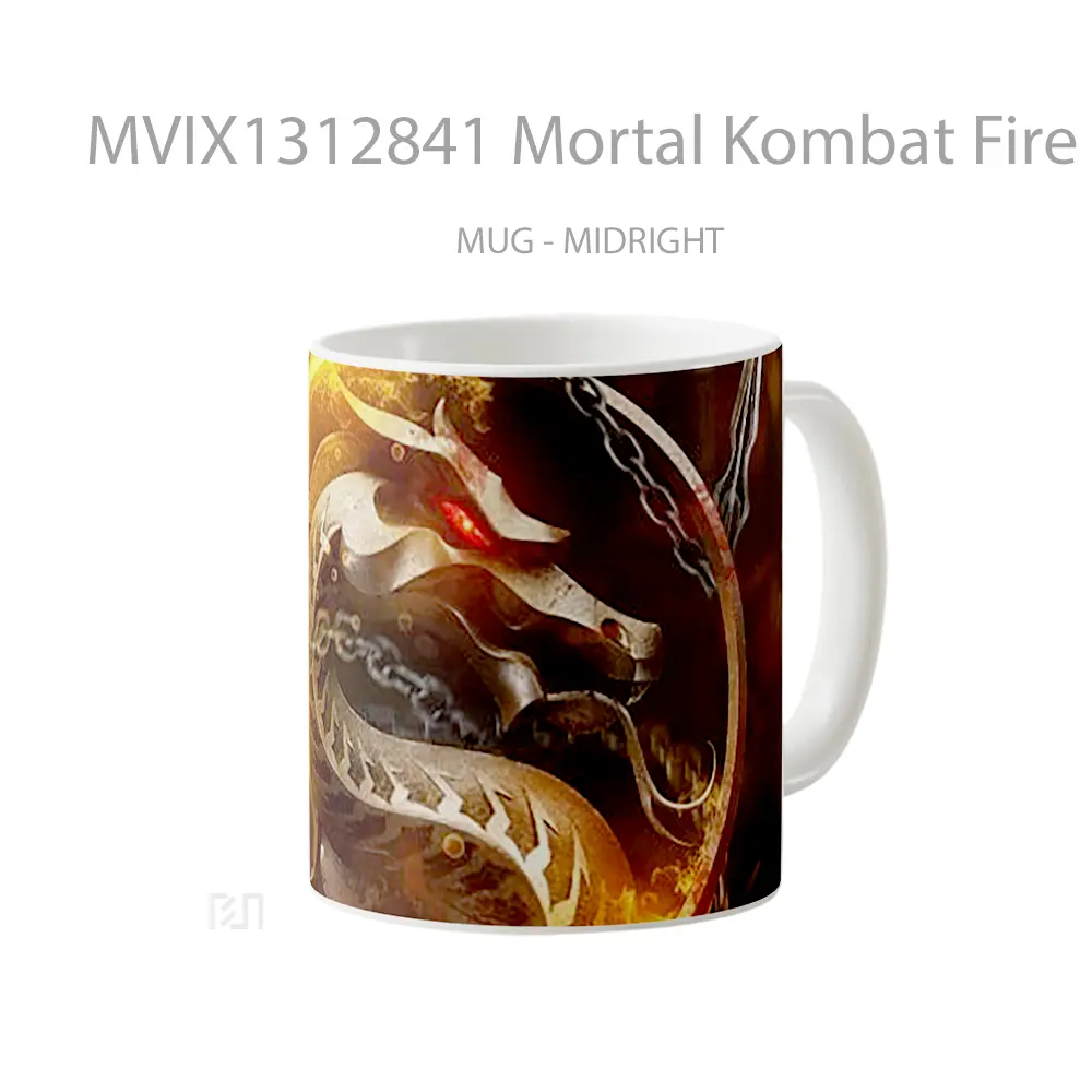 Mug Mortal Kombat Fire Gelas Keramik Unik - All-side / Desain