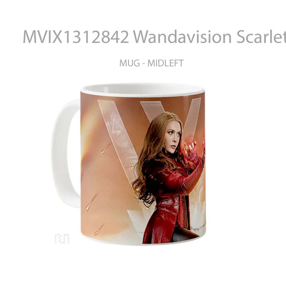 Mug Wandavision Scarlet Witch Gelas Superhero - All-side / Desain