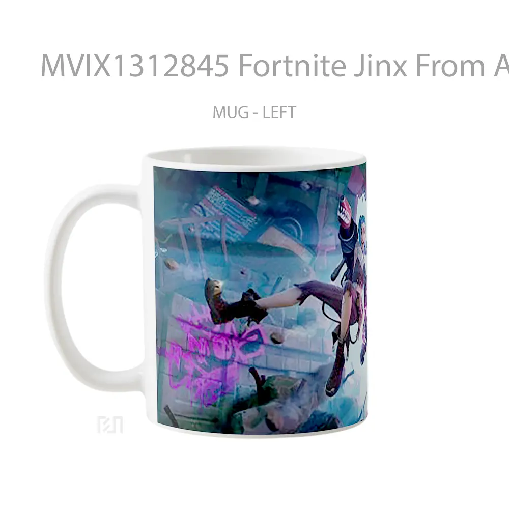 Mug Fortnite Jinx From Arcane Cangkir Gamer - All-side / Desain