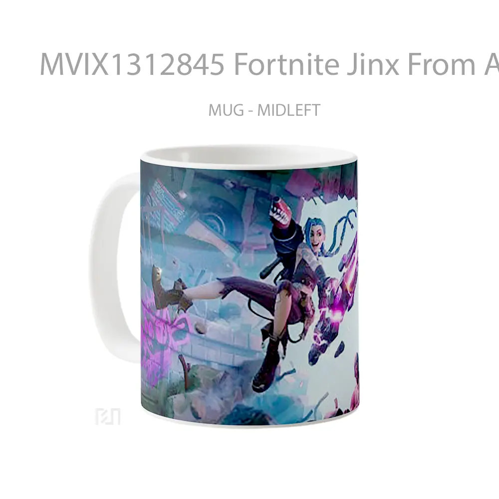 Mug Fortnite Jinx From Arcane Cangkir Gamer - All-side / Desain