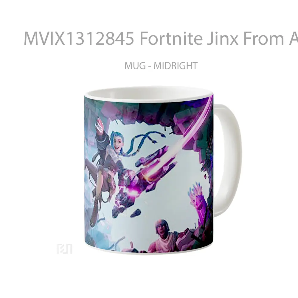 Mug Fortnite Jinx From Arcane Cangkir Gamer - All-side / Desain