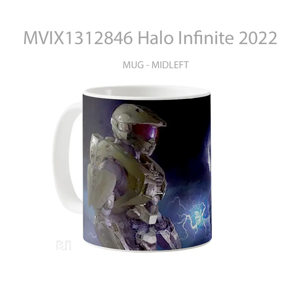 Mug Halo Infinite 2022 Cangkir Gamer - All-side / Desain