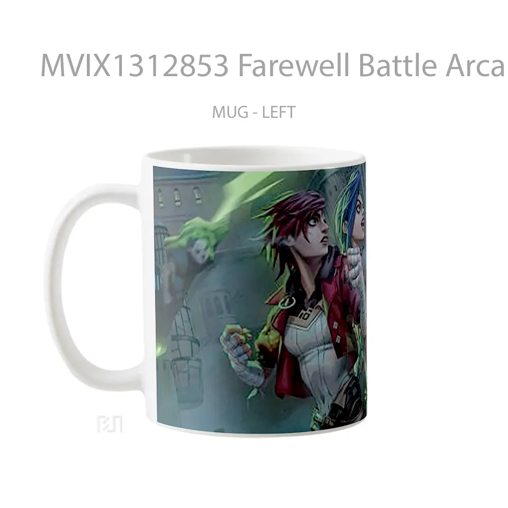 Mug Farewell Battle Arcane Gelas Keramik Unik - All-side / Desain
