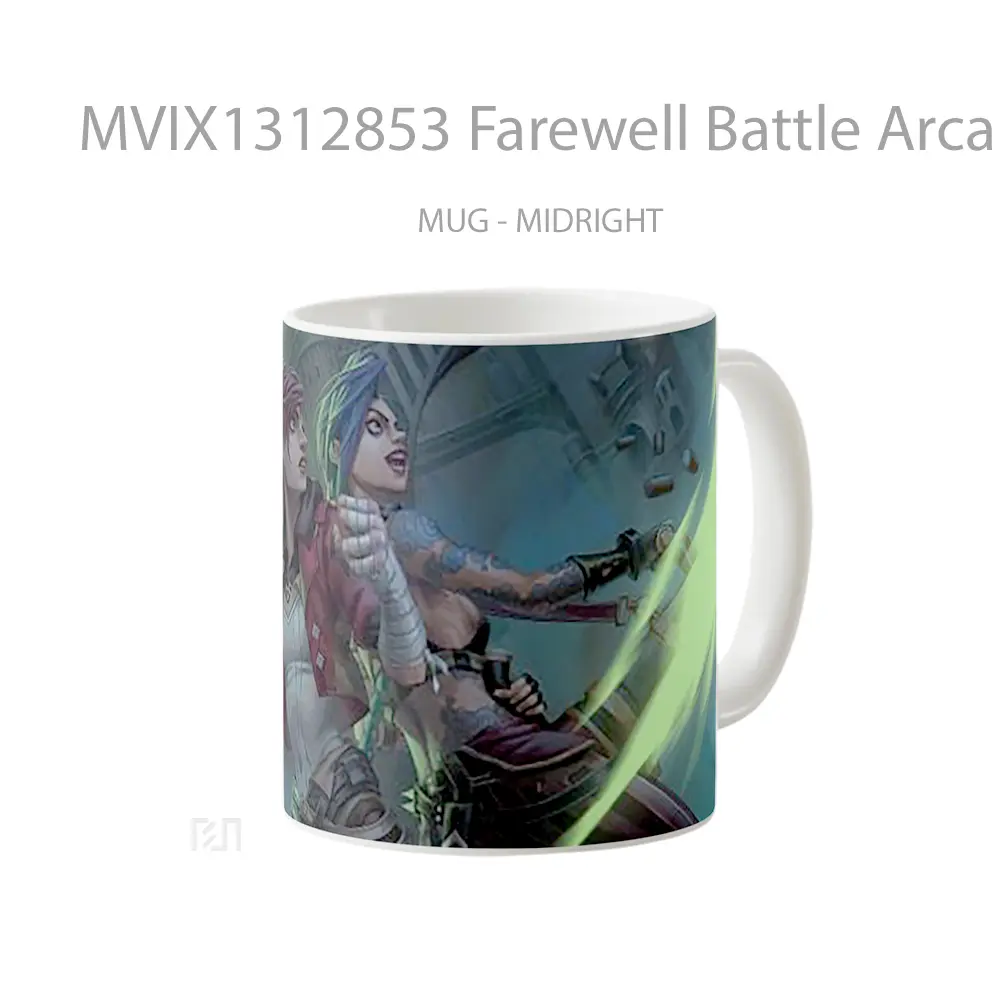 Mug Farewell Battle Arcane Gelas Keramik Unik - All-side / Desain