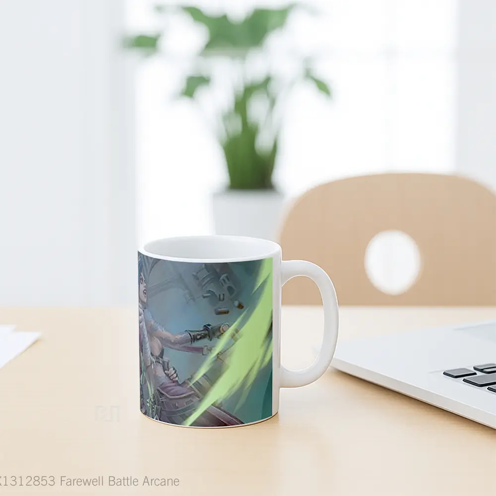 Mug Farewell Battle Arcane Gelas Keramik Unik - All-side / Desain