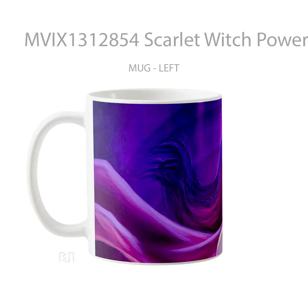 Mug Scarlet Witch Power Fanart Gelas Superhero - All-side / Desain