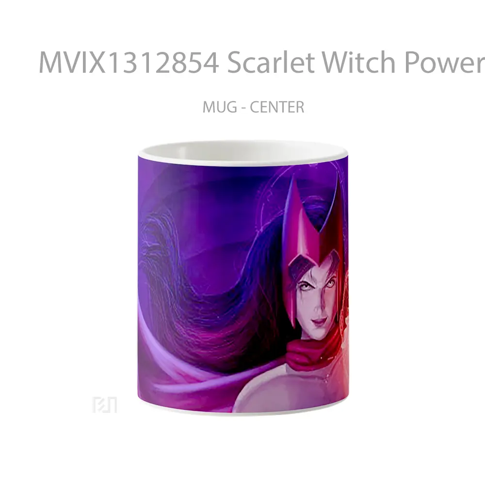 Mug Scarlet Witch Power Fanart Gelas Superhero