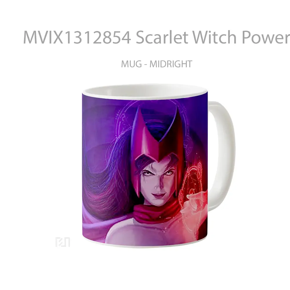 Mug Scarlet Witch Power Fanart Gelas Superhero - All-side / Desain