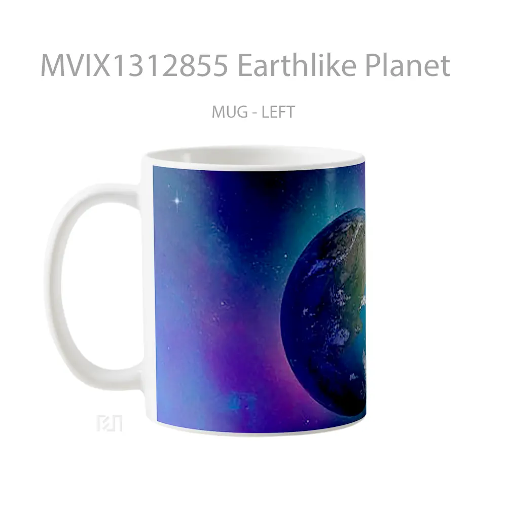 Mug Earthlike Planet Gelas Astronomi - All-side / Desain