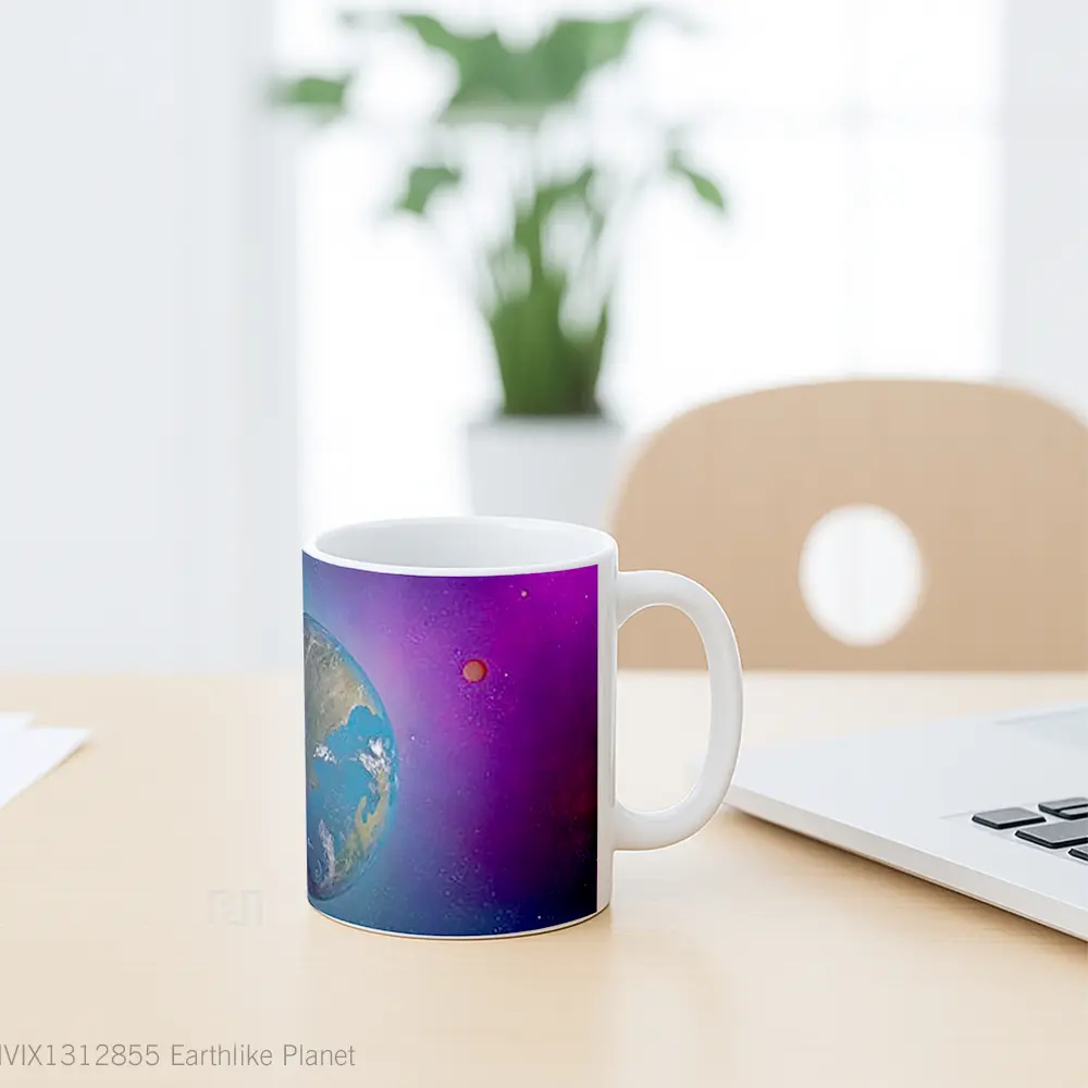 Mug Earthlike Planet Gelas Astronomi - All-side / Desain