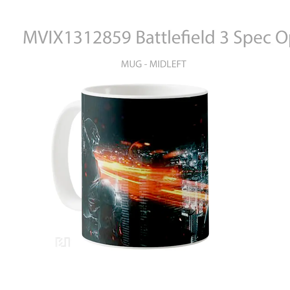 Mug Battlefield 3 Spec Ops Gelas Keramik Unik - All-side / Desain