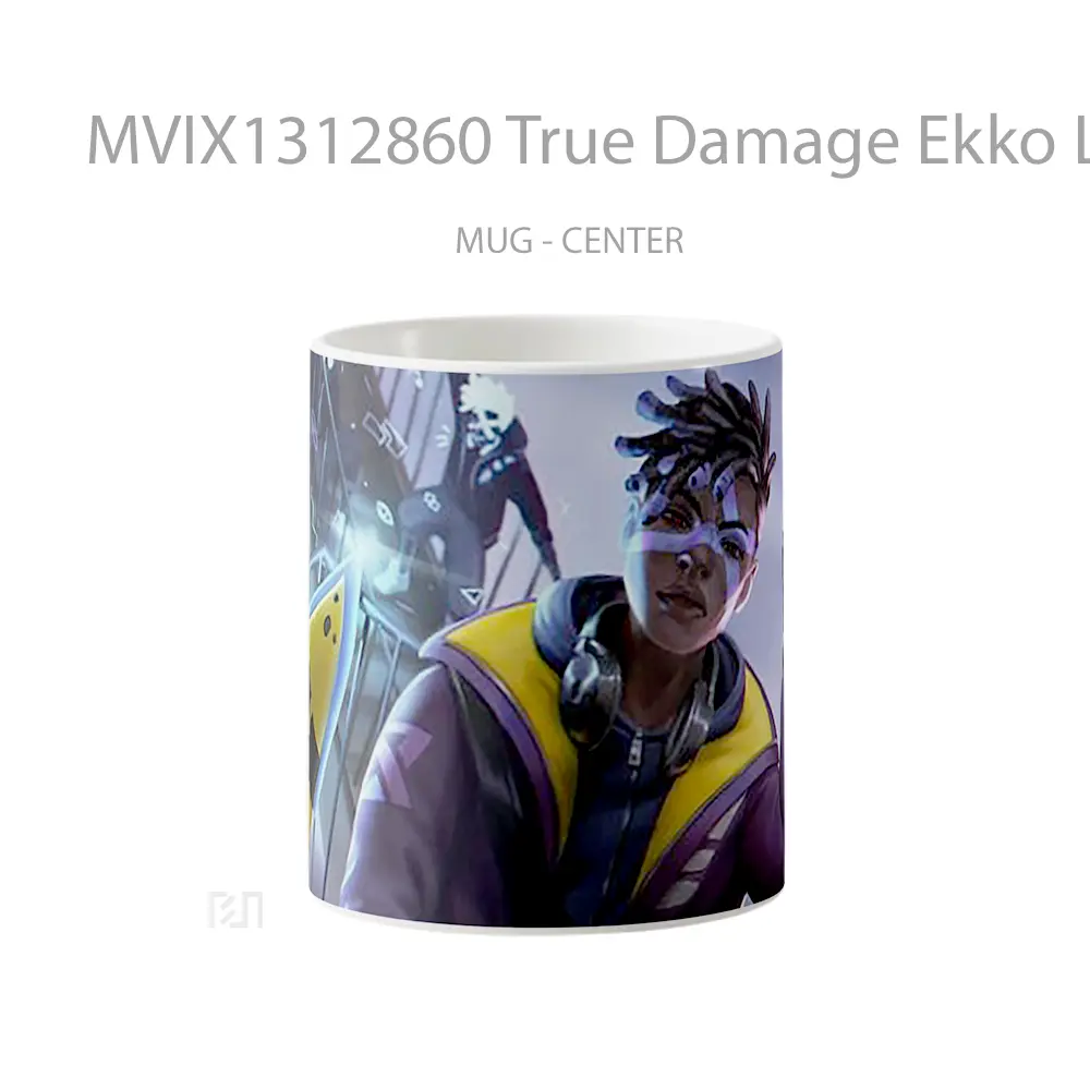 Mug True Damage Ekko League Of Legends Fanart Cangkir Gamer