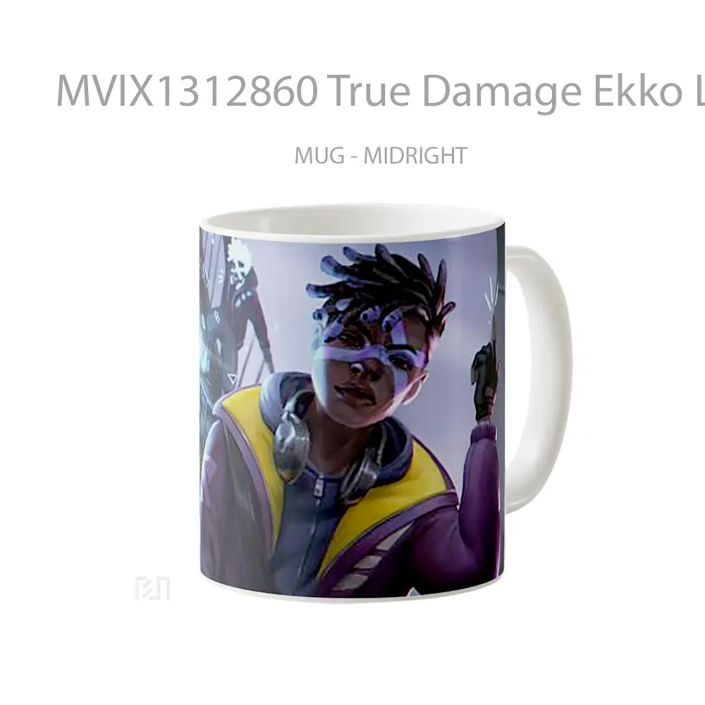 Mug True Damage Ekko League Of Legends Fanart Cangkir Gamer - All-side / Desain
