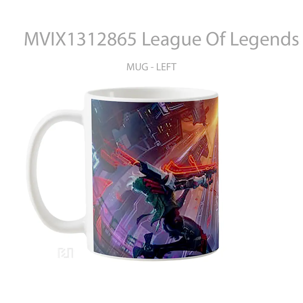 Mug League Of Legends Wild Rift Project Vayne Vs Jhin Cangkir Gamer - All-side / Desain