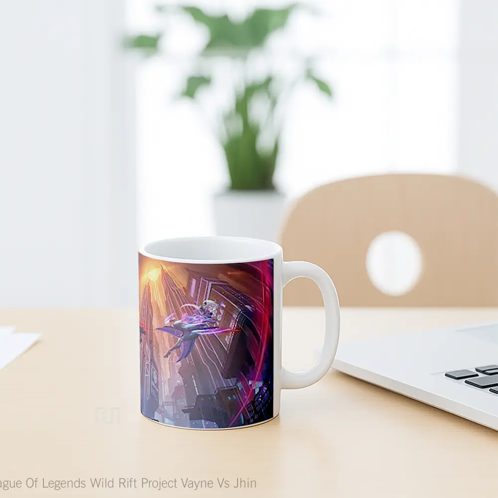 Mug League Of Legends Wild Rift Project Vayne Vs Jhin Cangkir Gamer - All-side / Desain